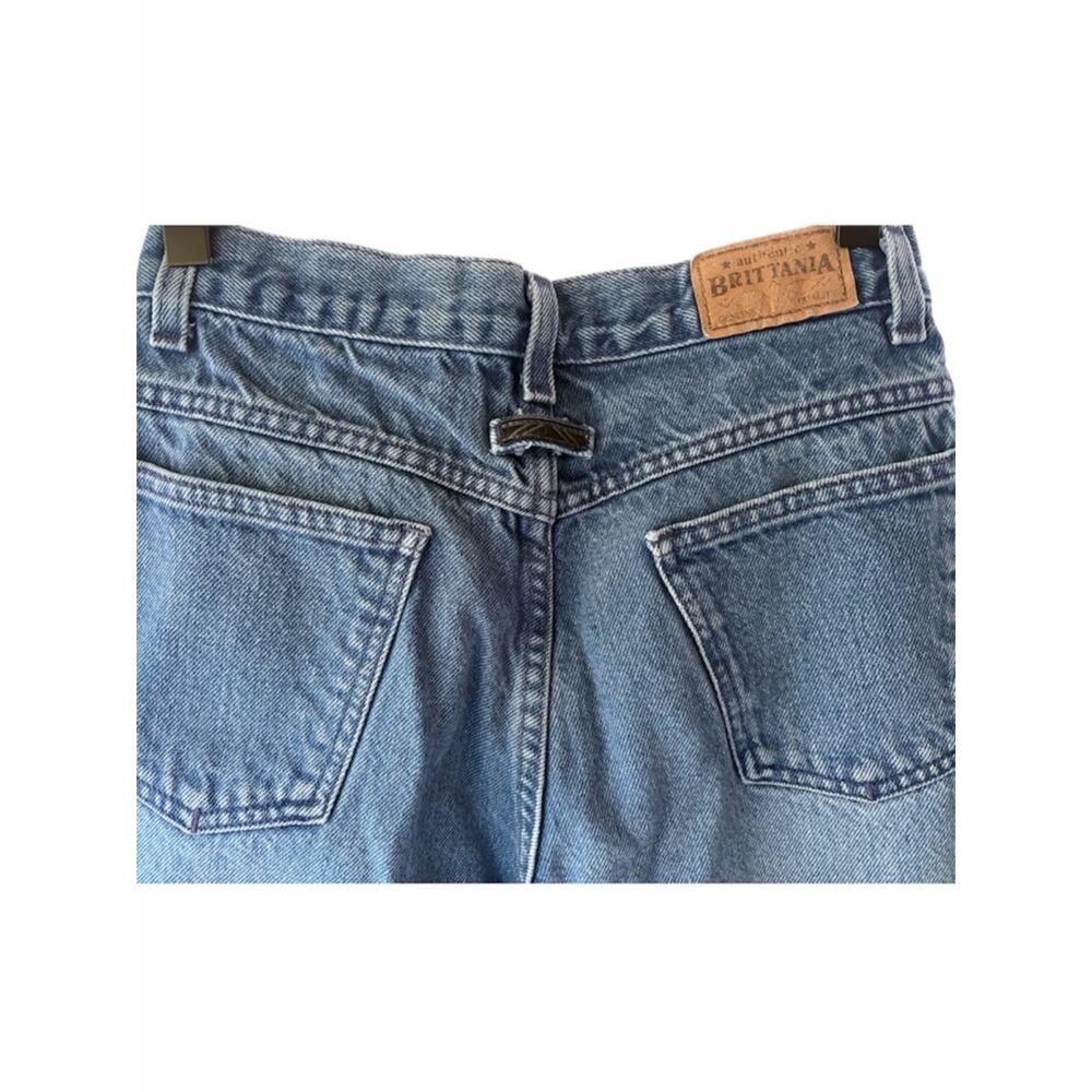 Vtg. 80’s/90’s Brittania Hand-Painted Star Patch Denim Jeans👖 - Picture 4 of 12